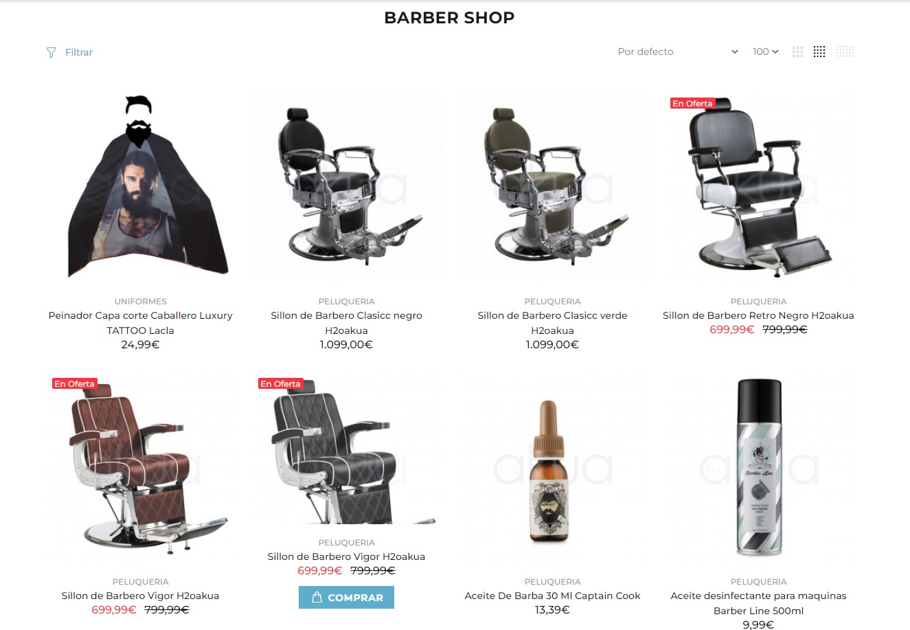 Tienda Barber Shop Online